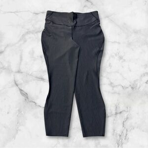 LULU LEMON BASE PACE HR TIGHT 25", TWO-TONE RIBBED, BLACK/GULL GRAY, 12